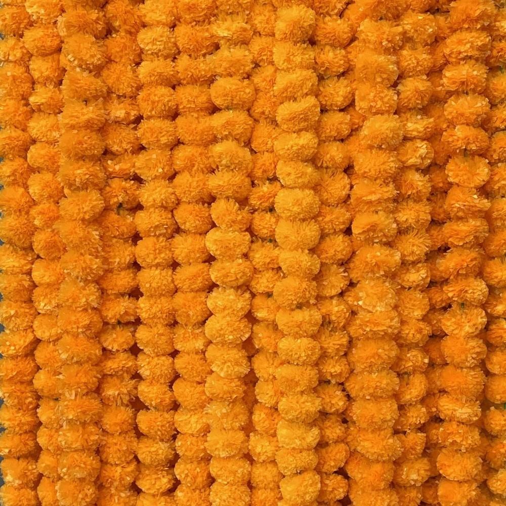 1.5m Home Room Decor Wedding Decor Artificial Flower Decoration Halloween Marigold Garland Tree