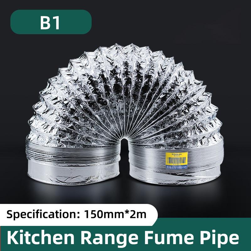 Flexible Dryer Vent Exhaust Duct Hose Aluminum Foil Ducting Kit Insulated Air Ducting Ventilation Collapsible Air Exhaust Pipe