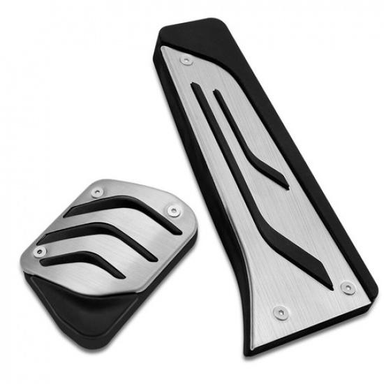 2x AT Gas Brake Pedals Cover Pad For BMW 1/3/4Series F30 F10 E39 E90 E60 X1/3/5