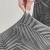 1/4 Stück Weicher Samt Esszimmerstuhlbezug Blätter Jacquard Stuhlhusse Schmutzabweisend Elastischer Sitzbezug für Hochzeitsbankett Zuhause