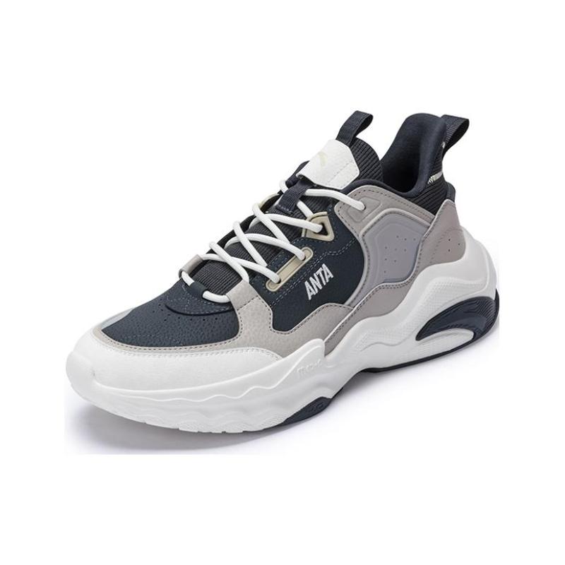 Anta Life Collection Anti-Slip Wear-Resistant Low-Top Casual Shoes Men's Gray Sneakers