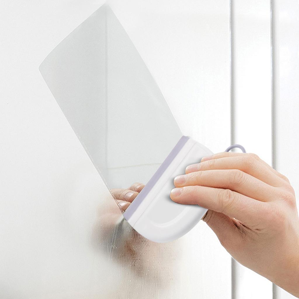 Raspador Limpador Doméstico Limpador de Vidro de Banheiro Ferramenta de Limpeza de Silicone Raspador Multifuncional de Banheiro