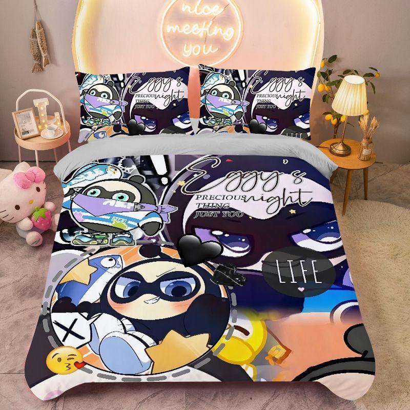 Game Duvet Cover Pillowcase Eggy Party Bedding Set Adult Boy Girl Bedroom Decoration Children Single Double Large Size