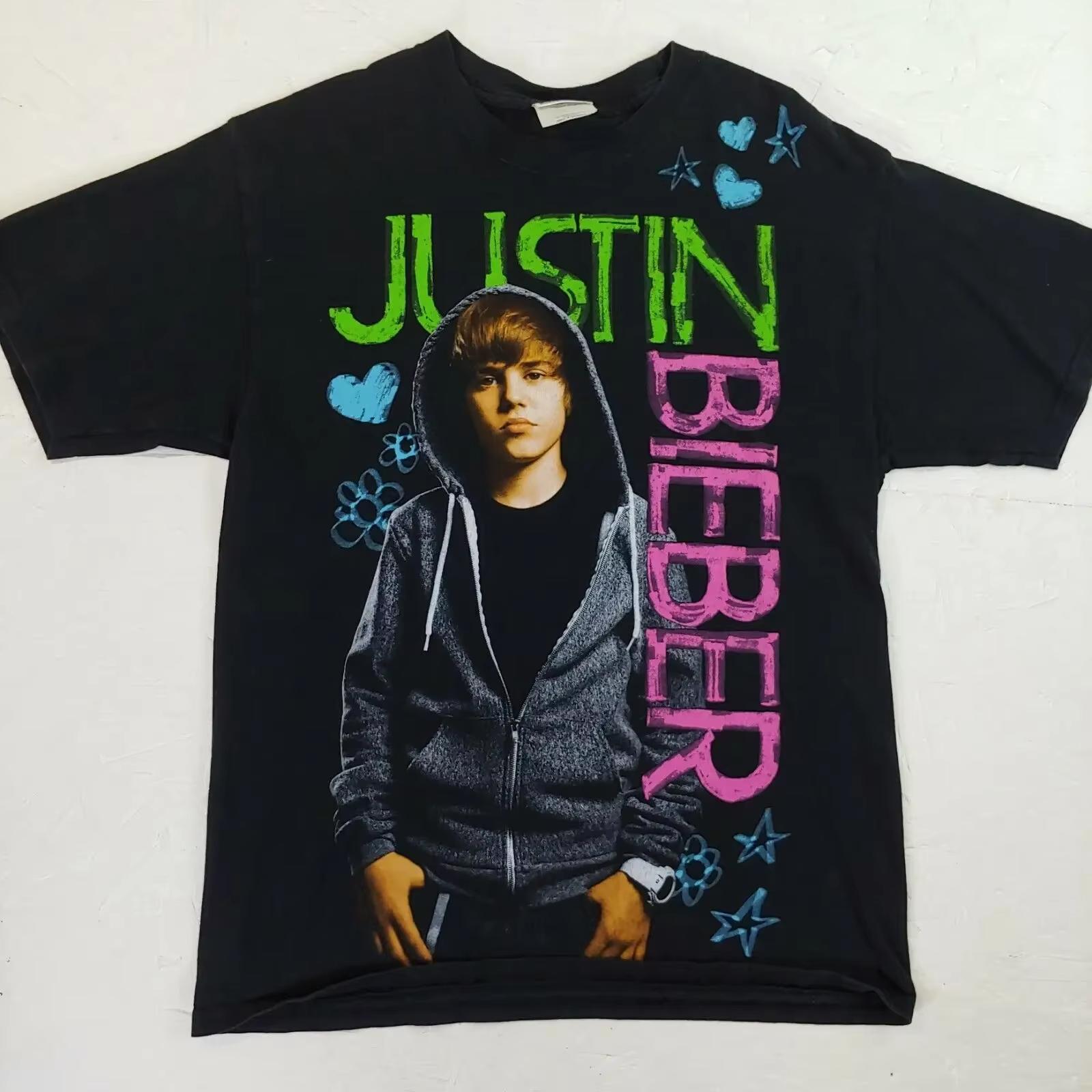 Bieber SWAG Justin Album Tshirt Sided ONeck Short Sleeve Shirt Fans Oversized Breathable Streetwear Unisex Casual Gift M