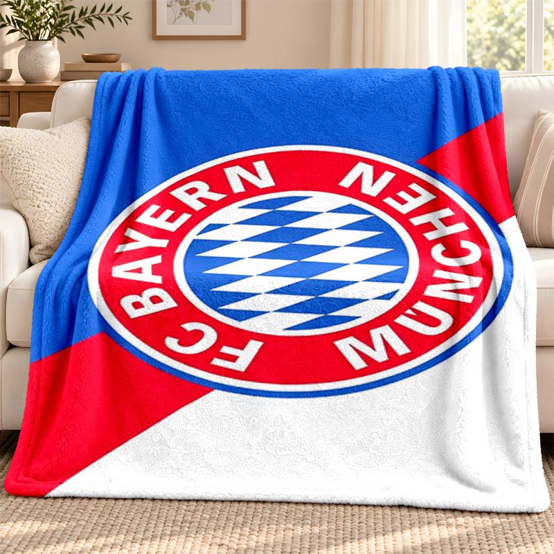 FC Bayern Munchen blanket Flannel Blanket Soft Cozy Plush Throw for Sofa Bed Lightweight Home Decoration Outdoor camping