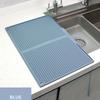 [Heat-Resistant Silicone Mat] Heat-Resistant & Non-Slip Extra Large Silicone Kitchen Splash Guard & Drying Mat | Up To 446°F/230°C,with Drainage Holes