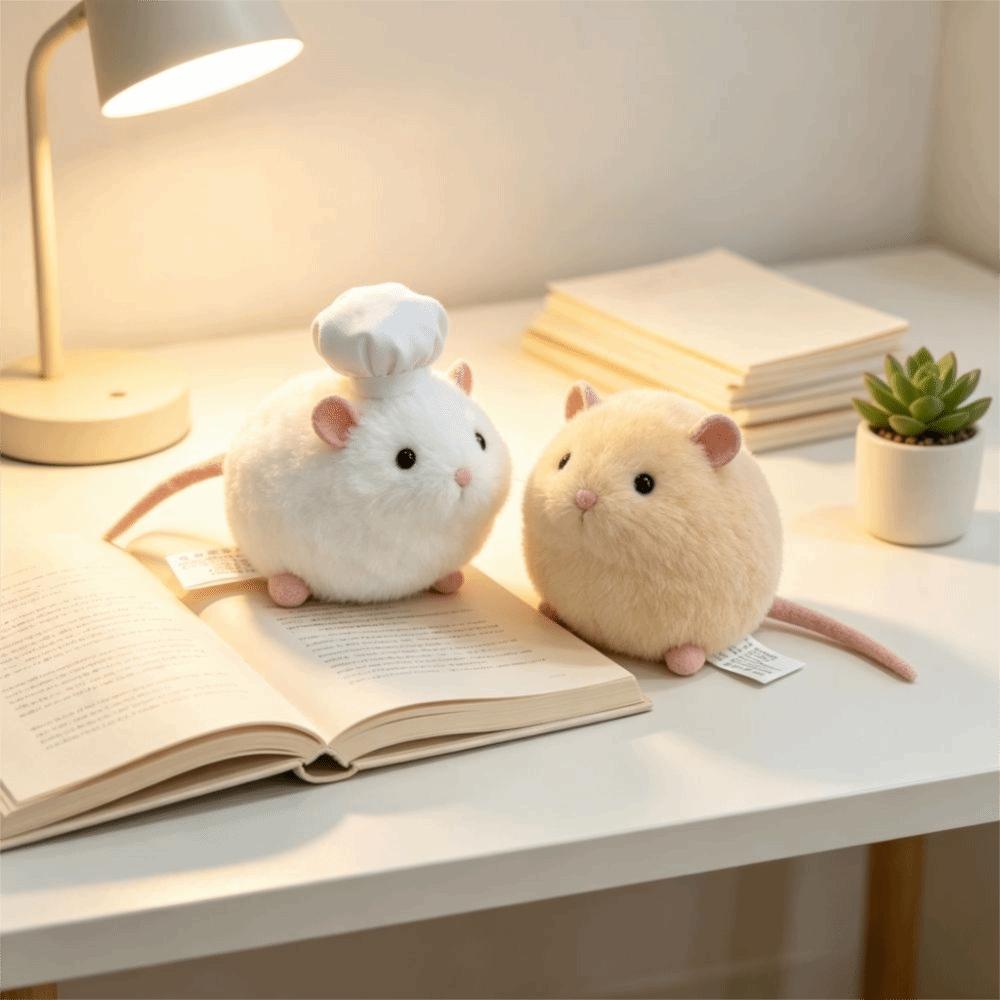 Simulation Rat Hamster Stuffed Doll Soft Mouse Plush Doll Rat Plush Doll  Birthday Gift