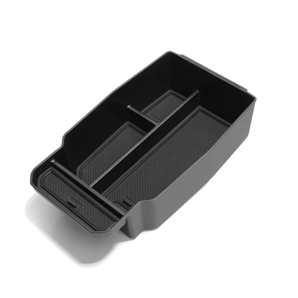 Smabee Armrest Storage Box for Mazda CX-50 Car TPE Central Lower Layer Storage Tray Organizer Accessories BLACK
