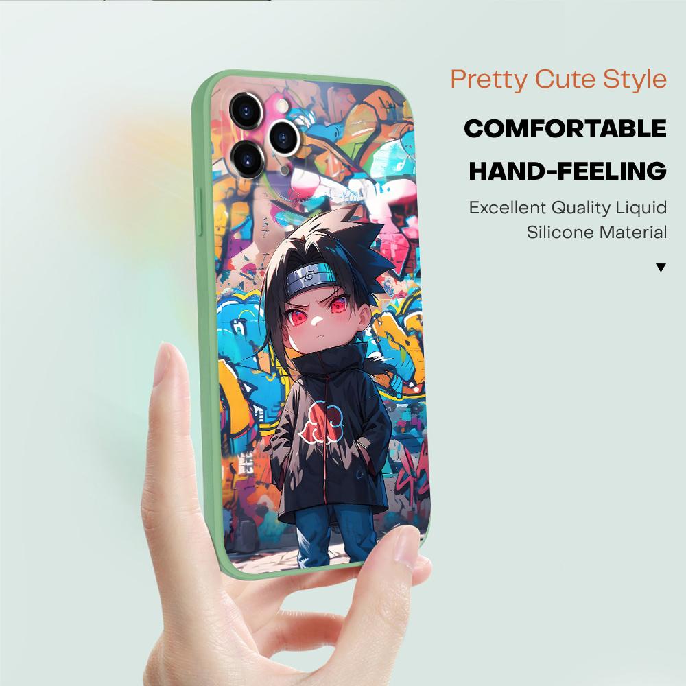 Popular Anime Phone Case for iPhone 15 14 13 12 11 Samsung Galaxy A12 A52 S24 S23 Xiaomi POCO Redmi Soft Square Liquid Silicone Cover