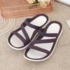Summer Solid Color Hollow Out Seaside Flat Bottom Casual Women's Breathable Beach Slippers