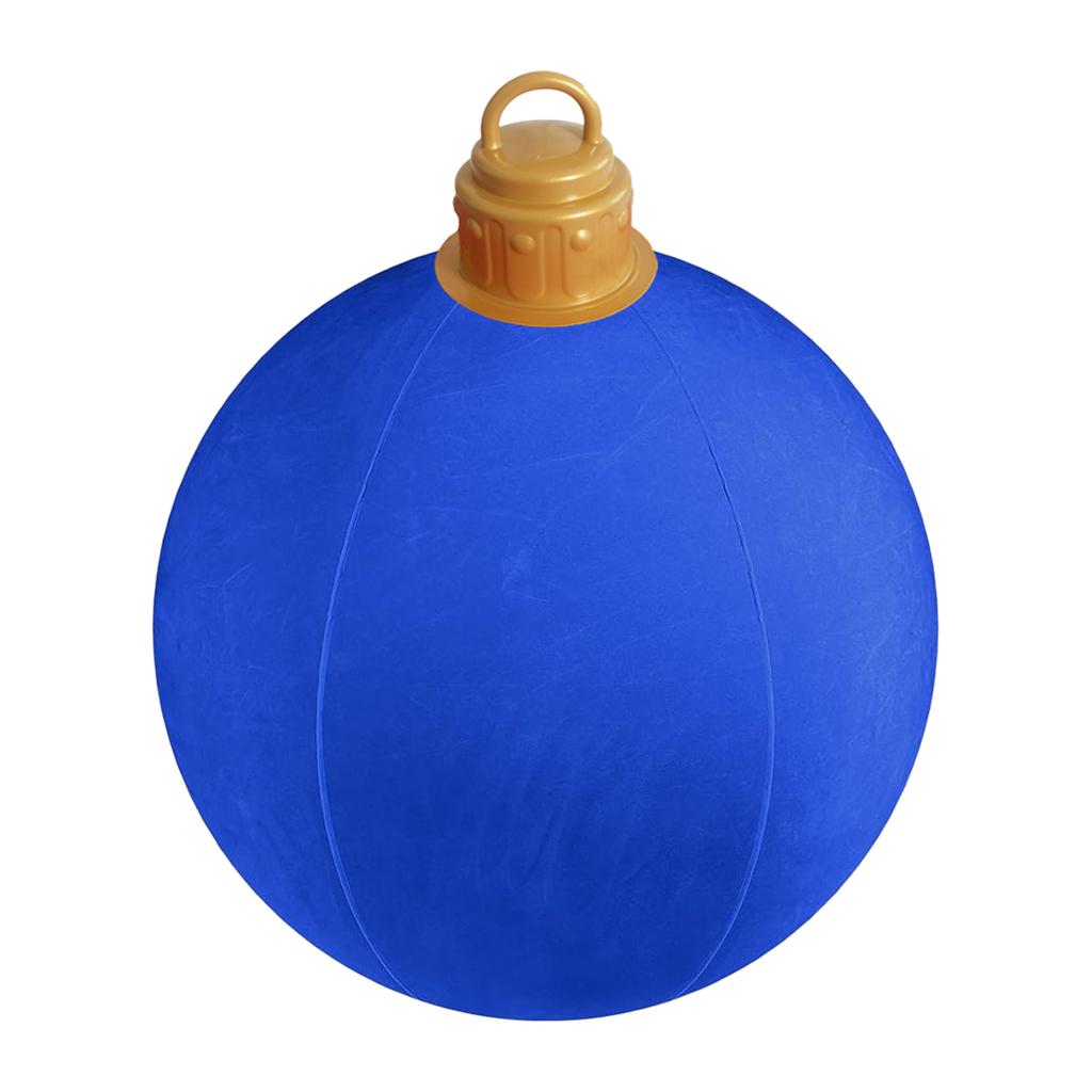Inflatable Christmas Balls Waterproof Large Xmas Decotative Ball Wear Resist Flocking Decoration Ball for Front Doors Decorated