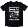 Oasis Cigarettes & Alcohol Illustration Mono T-shirt High-end Luxury Is for Both Men and Women Top Y2k 2026 Summer