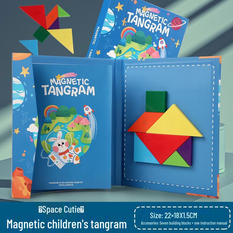 

Children s Magnetic Tangram Puzzle Board: Early Education & Development Toy for Toddlers and Elementary Students
