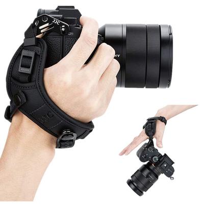JJC Camera Hand Strap for Sony A7 A7C A7C RX10 Black Strap/Wrist V, A9III, R, II, A6700, ZV-E1, A7RV, A7IV, ZV-E10, A7C, A7SIII, A7RIV, A7RIII, A7RII,