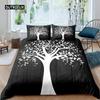 Tree of Life Duvet Cover Set Natural Scenery Bedding Set Botanical Branches Comforter Cover Autumn Leaves King Size Quilt Cover