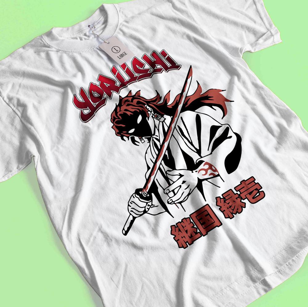 

Demon Slayer Shirt Yoriichi Tshirt Zenitsu T-Shirt Muzan Tanjiro Doma Akaza Tee S