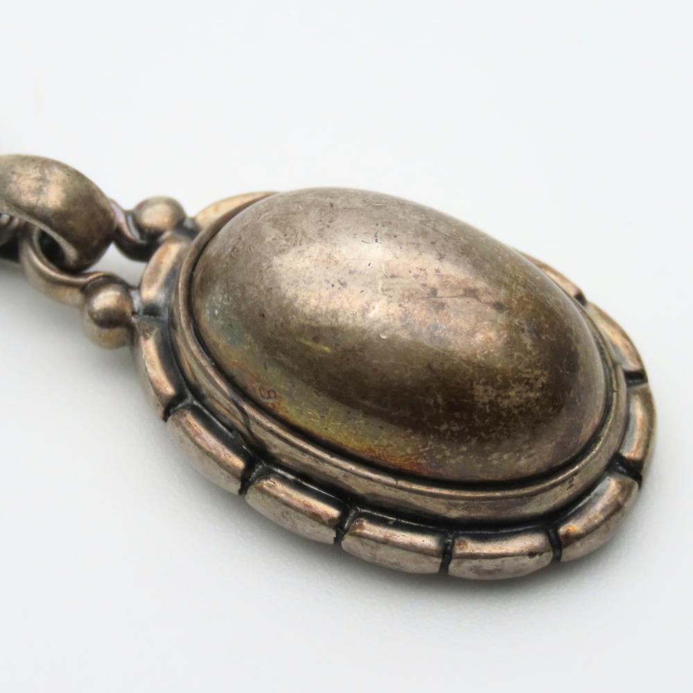 Used Georg Jensen Necklace Heritage Year 2001 Silver925 11.5g Silver Pendant