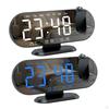 Projection Alarm Clock 3 Levels Adjustable Brightness Mirrored for Home Desk