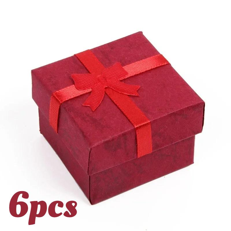 6/12pcs Small Gift Box for Jewelry, Compact 4x4x3cm Display Case for Earrings Rings, Multi-Color Presentation & Storage Box