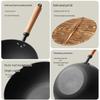 COOKER KING Traditional Cast Iron Flat-Bottom Wok