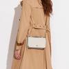 New COACH Bea Cross Grain Leather Shoulder Bag, Crossbody Bag, Handbag Small Women's White CC501-B4HA