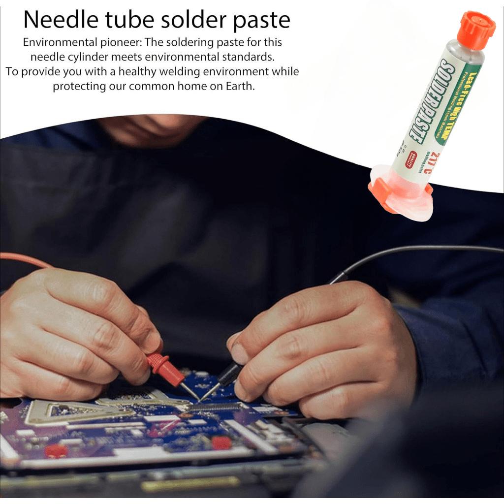 High-temperature Solder Paste 217°C (Sn99%Ag0.3%Cu0.7%), Electronic Solder Paste, Used for IC/PCB/BGA/SMD/repair with Melting Point of 217°C, No-clean