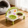 Double Bowl Pet Bowl High-legged Dog Bowl Fashion Cat Water Fountain  Pet Supplies