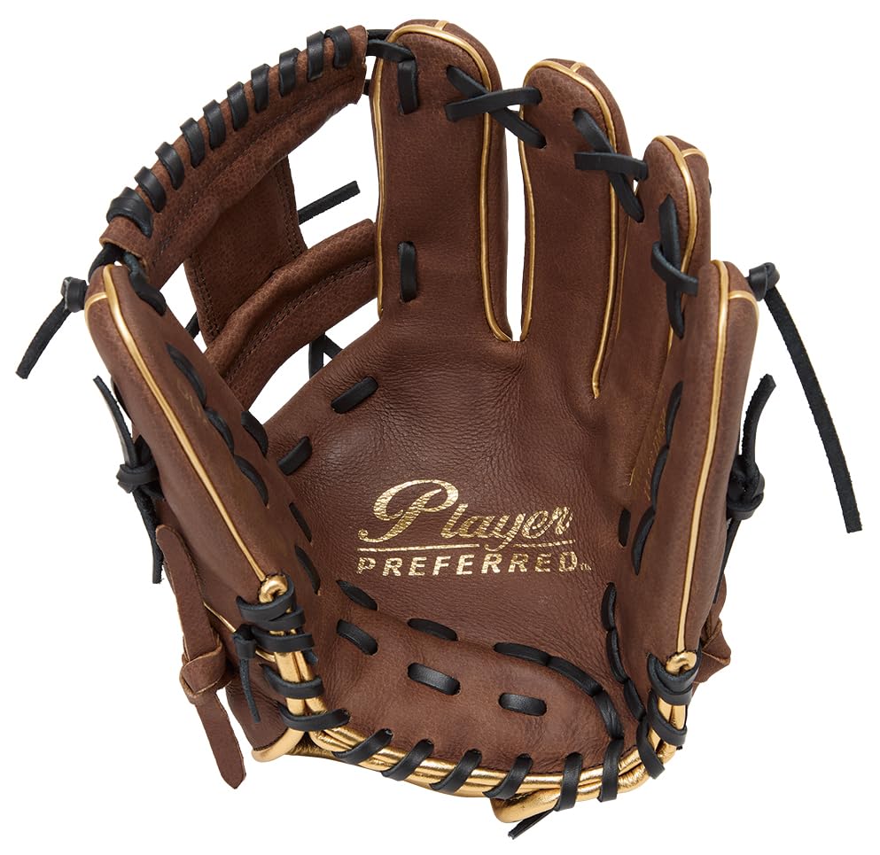 Rawlings Baseball PLAYER PREFERRED Dark Throw Glove, GR5PPRN62, Infielder's Glove, Brown, 11.25 inches, Right-Handed