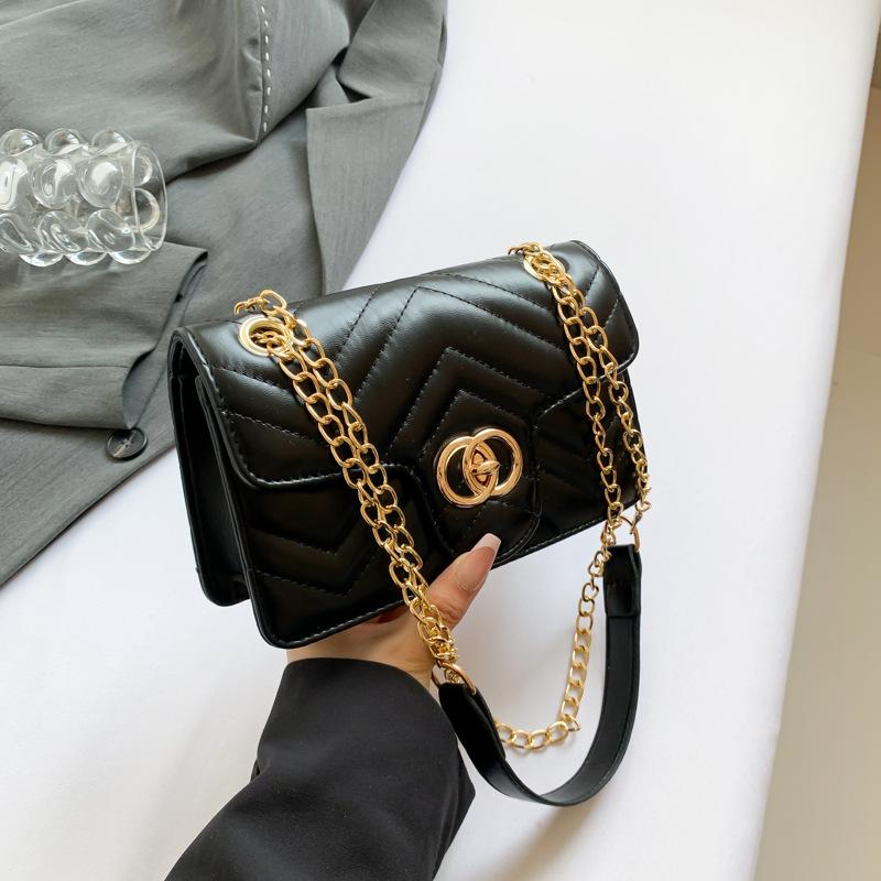 

Маленькая квадратная сумка Niche design для женщин 2024 года, летняя новая модная простая сумка через плечо, модная простая сумка-мессенджер для женщин чёрный