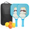 Cartoon Kid's Pickleball Set Portable Pickleball Game Set  Outdoor Sports