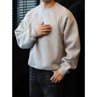 Jesień Zima Nowy Amerykański Styl Pulower Moda Okrągły Dekolt Polarowa Podszewka Pogrubiona Wszechstronna Bluza Casualowy Leniwy Styl Top