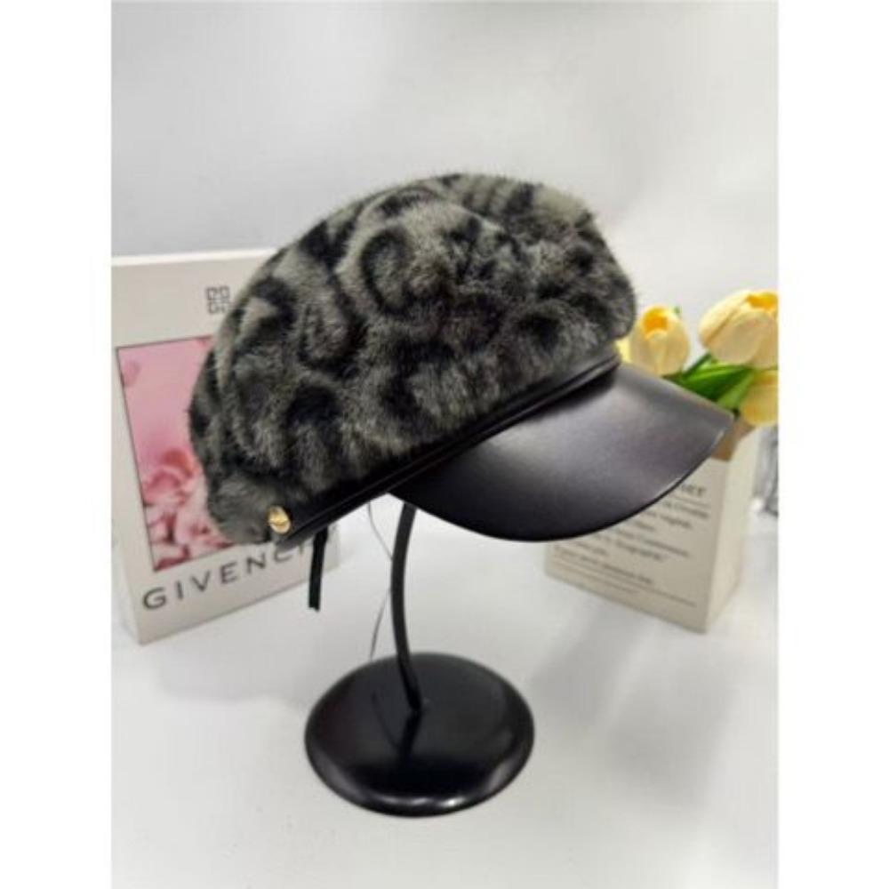 

Дофамин Мода Универсальная Зимняя Шапка из Искусственного Минка Интернет-Знаменитость Инс Теплая Осень и Зима Берет для Большой Головы