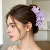 Hair Claw Three-Dimensional Flower Design Large Shark Clip Buns Half-Tied Hair Back Head Hair Claw Commuting Hair Accessories
