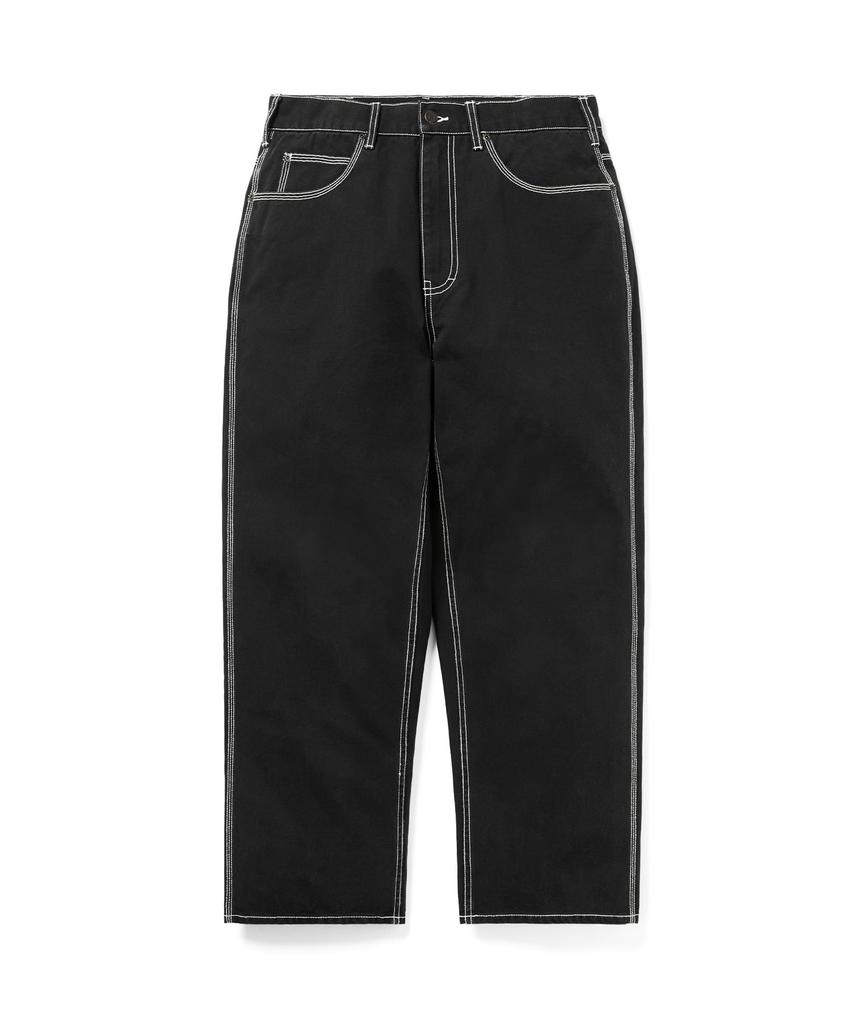 This Is Never That Contrast Stitch Pant Black