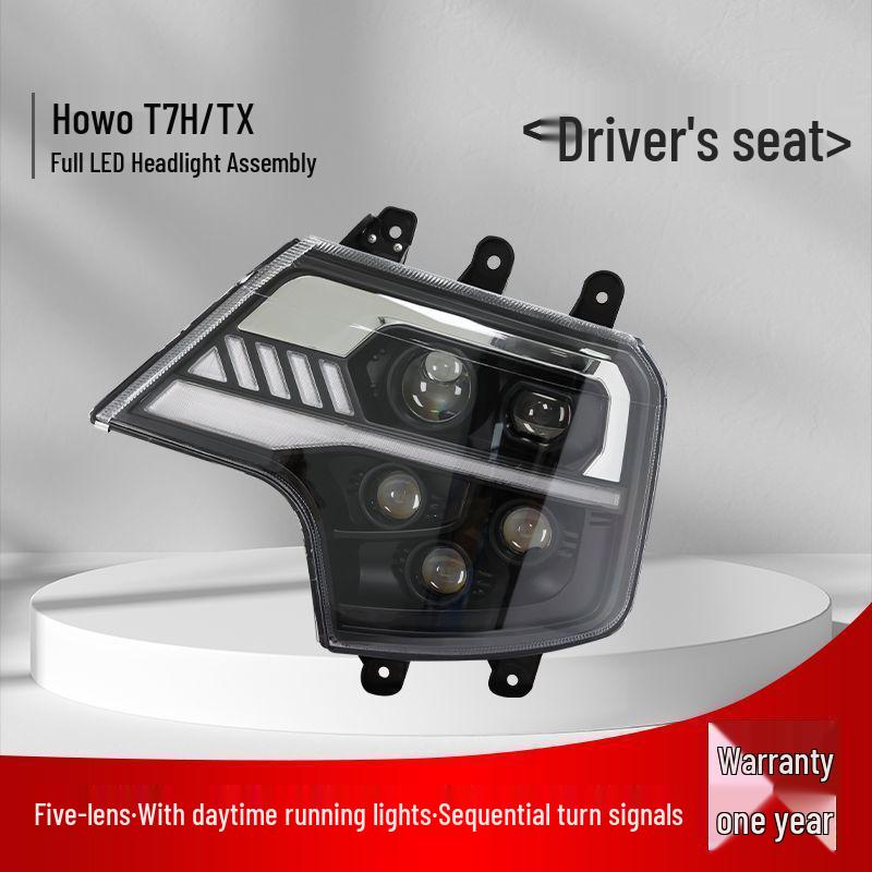 Compatible Headlight Assembly for Sinotruk Howo T7H: 5-Lens Howo TX TX7 A7 T5G Ultra Standard