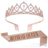 Birthday Sash and Headband Set for Party Photo Props