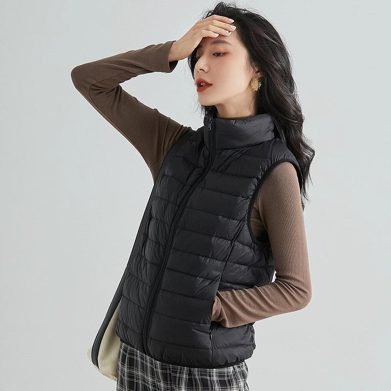 Down jacket women's vest autumn and winter new casual down vest fashion vest stand-up collar vest tide
