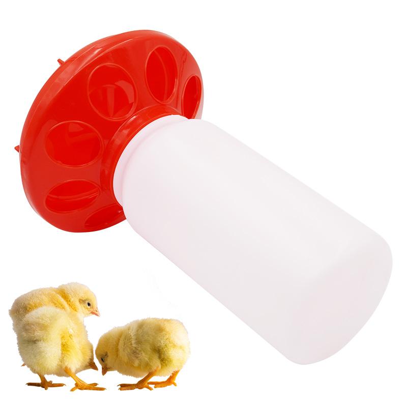 1L Poultry New Thickened Feeder and Drinker Chicken Feeder Bucket Automatic Water Food Dispenser Chick Drinker Feeding Bucket