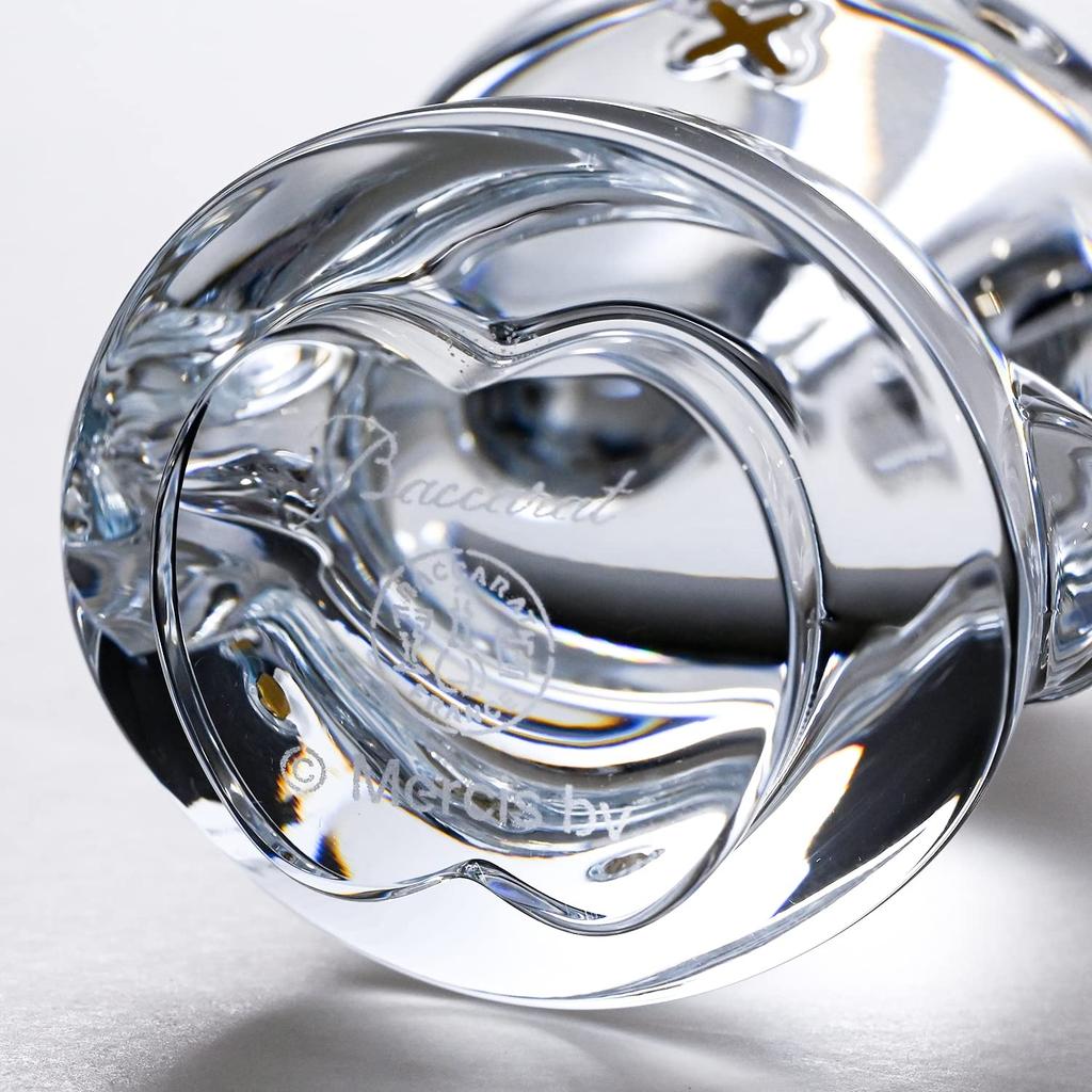 Baccarat 2022 Miffy Bunny Crystal Sculpture In Clear and 20k Gold, Rabbit (Zodiac Sign of the Rabbit), Item Number 2815127 [Parallel Import]