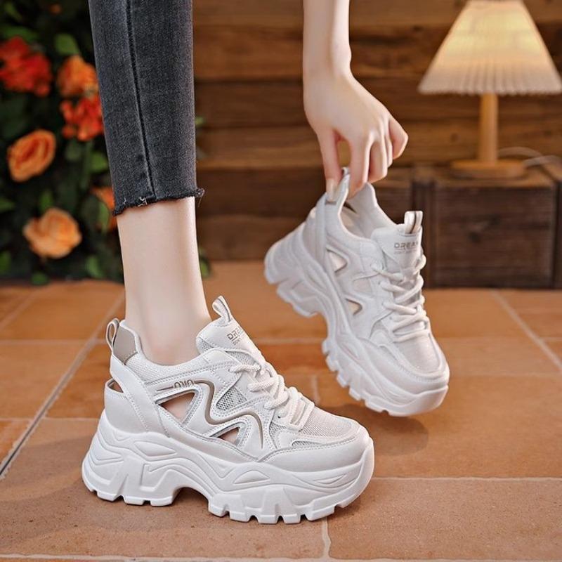 Designer Originalität Hollow Damen Sportsandalen Sommer Mesh Atmungsaktiv Plateau Lässige Sneaker Mode Komfort Laufschuhe