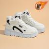 2025 Winter Velvet High-top Little White Shoes New Korean Version Ins Female Student Sports Board Shoes Casual Thickened Cotton Shoes