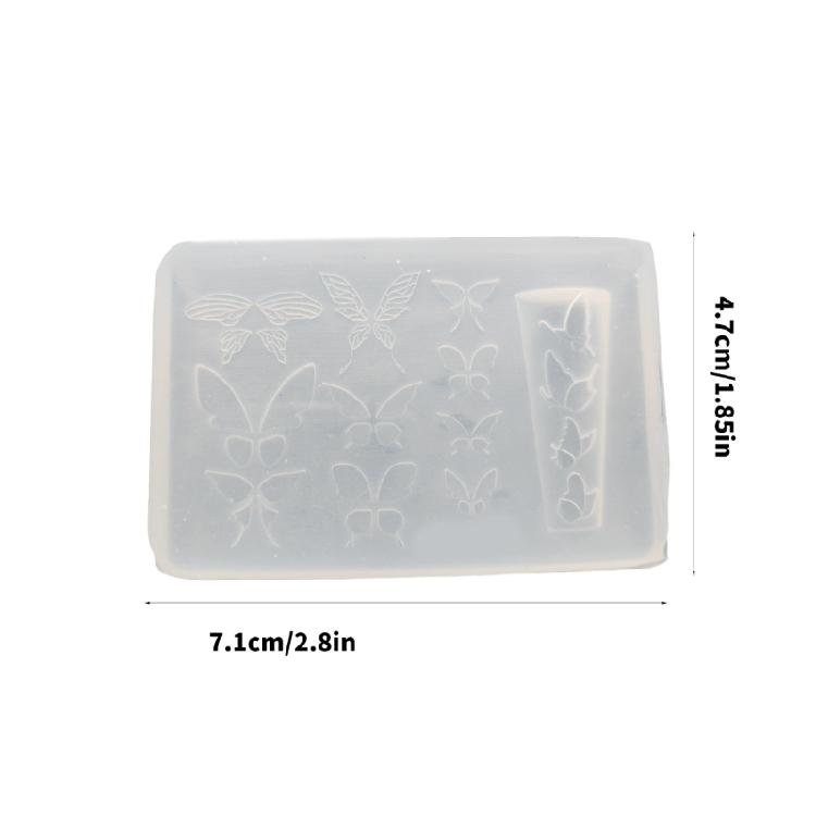 Elegant Bowknot Silicone Mould Set Decoration for Stylish 3D Nail Art Earrings and Necklace Creation Decoration