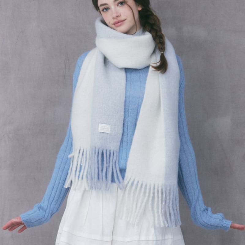 engbrox Cachecol de lã de sabor duplo_3 cores