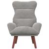 Armchair Light Grey 69 X 74 X 93 Cm Velvet