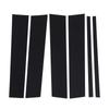 6pcs Pillar Post Trim High Strength PC Gloss Black Door Window Pillar Cover for Explorer Aviator