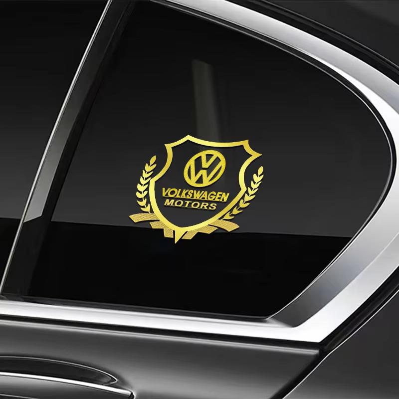 Car 3D Emblem Sticker Wheat Ear Shape Auto Door Side Window Body Styling For VW Passat B6 CC Eos Golf 4 5 6 7 MK7 PoloAL9