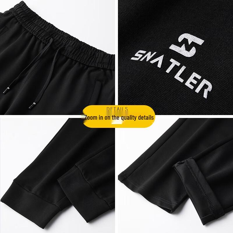 Dibenze Men's Plus Size Loose Fit Casual Pants