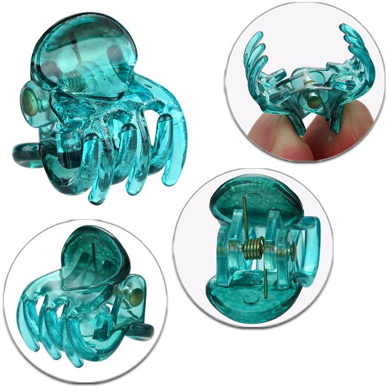 Mini Plastic Claw ClipsCute Bangs Clips 50 Buckets of Black Coffee Hair Clips