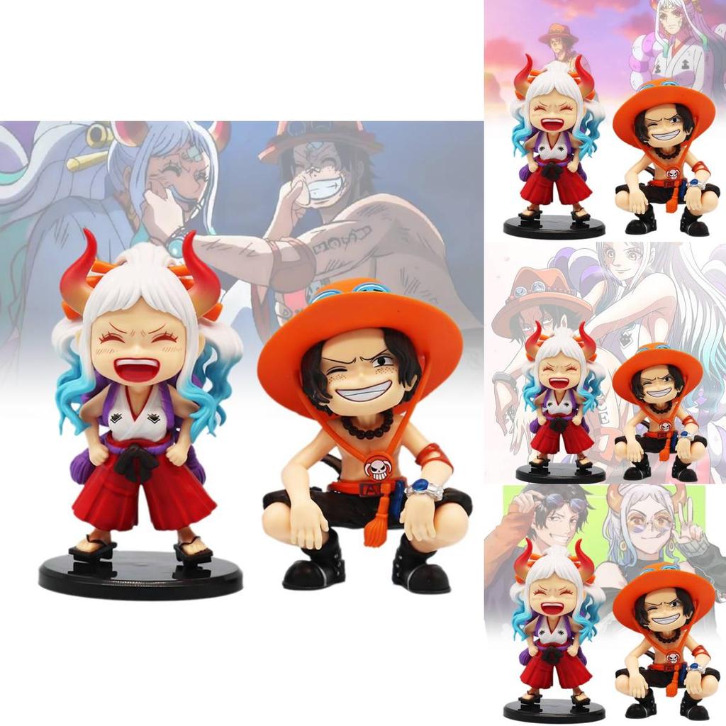 Adorable One Piece Mini Figure Collection Featuring Laughing Ace And Yamato For Enthusiasts