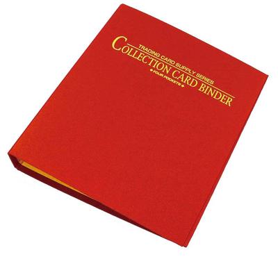 Yanoman Collection Card 4 Red Binder, Pockets,